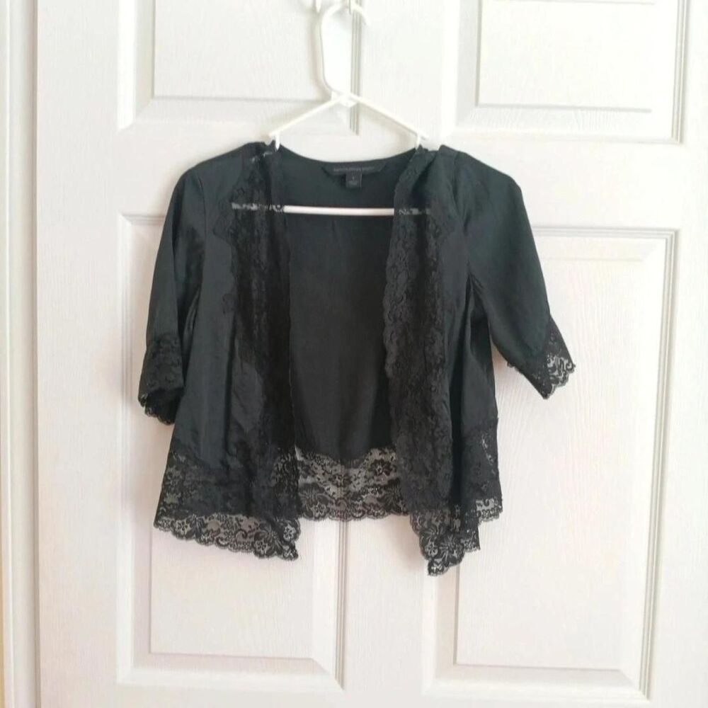 Express Design Studio black open-front cropped cardigan Small